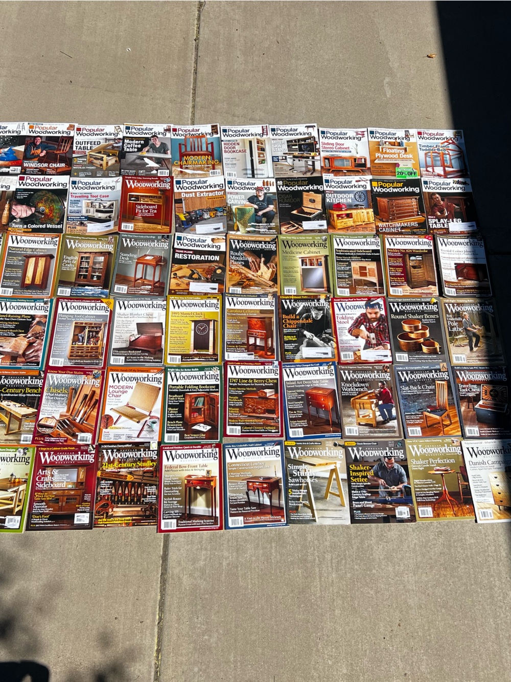 Lot of 60 Popular Woodworking Wood Shop DIY Magazines - Picture 7 of 14